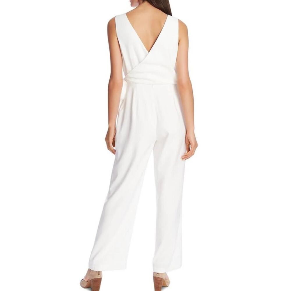 1.‎ State Sleeveless V-neck Side Tie Jumpsuit in Cream - Picture 8 of 8